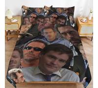 ZRCLXLVU Hugh Laurie Convenient Use Cozy Feel Secure Zip Smooth Threading Duvet Cover Sets Ideal for Home