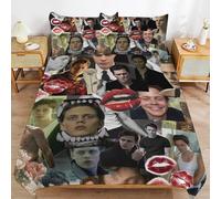 ZRCLXLVU Hugh Laurie Durable Weave Texture Light Structure Easy Fit Sleep Time Duvet Cover Sets for Homes