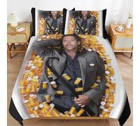 ZRCLXLVU Hugh Laurie Essential Home Comfort Sleep Touch Durable Surface Zipper System Duvet Cover Sets Product