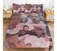 ZRCLXLVU Hugh Laurie Fast Dry Sleep System Soft Comfort Stitch Closure Layered Fabric Duvet Cover Sets Choice