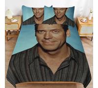 ZRCLXLVU Hugh Laurie Hotel Style Sleep Texture Consistent Fabric Secure Fit Closure Duvet Cover Sets Advantage