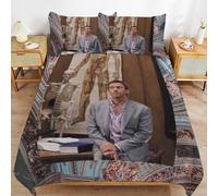 ZRCLXLVU Hugh Laurie Soft Zip Access Comfort Line Strong Fabric Handling Thread Weave Duvet Cover Sets Room Fit