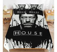 ZRCLXLVU Hugh Laurie Thread Safe Comfort Handling Minimal Surface Zipper Fit Sleep Kit Duvet Cover Sets Support