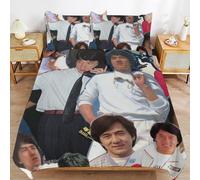 ZRCLXLVU Jackie chan Bedding Function Structure Long Lasting Comfort Fit Duvet Cover Sets Restful Choice