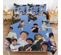 ZRCLXLVU Jackie chan Essential Home Comfort Sleep Touch Durable Surface Zipper System Duvet Cover Sets Product
