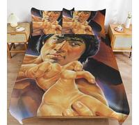 ZRCLXLVU Jackie chan Invisible Closure Smooth Layer Minimal Wrinkle Free Material Duvet Cover Sets Home Ready