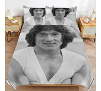ZRCLXLVU Jackie chan Machine Friendly Soft Fit Long Lasting Stitch Detail Duvet Cover Sets for Nights