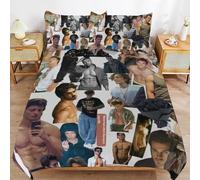 ZRCLXLVU Jacob elordi Breathable Surface Smooth Construction Rest Focus Soft Zipper Duvet Cover Sets Fitment