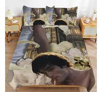 ZRCLXLVU Jacob elordi Breathable Texture Daily Sleep Smooth Zipper Comfort Material Duvet Cover Sets Bed