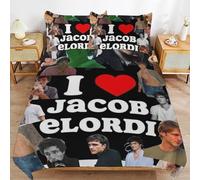 ZRCLXLVU Jacob elordi Everyday Sleep Comfort Wrinkle Resistant Stitch Hidden Closure Duvet Cover Sets Use