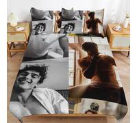 ZRCLXLVU Jacob elordi Fabric Composition Sleep Fit Machine Clean Hidden Zipper Duvet Cover Sets Comfortable Kit