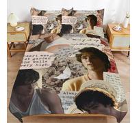 ZRCLXLVU Jacob elordi Tidy Stitch Line Comfort Zip Reliable Surface Feel Duvet Cover Sets for Relaxation