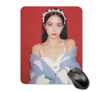 ZRCLXLVU Jisoo Lightweight Decorative Minimalist Designers Waterproof School Daily Desk Mouse Pad Texture Practical