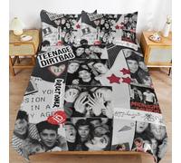 ZRCLXLVU Louis Tomlinson Modern Handling Practical Sleep Set Durable Threaded Design Zipper Duvet Cover Sets Essential
