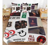 ZRCLXLVU Louis Tomlinson Modern Handling Practical Sleep Set Durable Threaded Design Zipper Duvet Cover Sets Essential