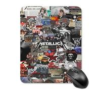 ZRCLXLVU Metallica Non-Slip Responsive Laptop Smooth Flexible Mouse Pad Study Texture Compact Mousepad Skidproof