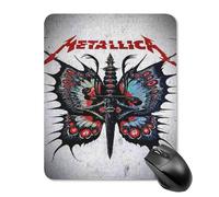 ZRCLXLVU Metallica Smooth Slim Convenient Lightweight Play Mouse Pad Efficient Reliable Study Protective Modern