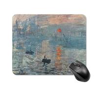 ZRCLXLVU Monet painting Study Mouse Pad Stable Players Portable Hygienic Daily Work Pad Skidproof Notebook