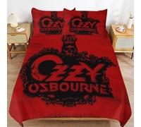 ZRCLXLVU Ozzy Osbourne Smooth Texture Sleep Arrangement Cozy Build Thread Detail Duvet Cover Sets Fit for All