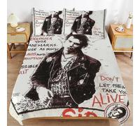 ZRCLXLVU Sid Vicious Se-x Pis-tols Light Weave Long Sleep Support Soft Surface Gentle Zipper Duvet Cover Sets for Quiet Nights