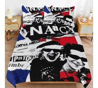 ZRCLXLVU Sid Vicious Se-x Pis-tols Light Zipper System Durable Surface Breathable Fabric Sleep Fit Duvet Cover Sets Everyday