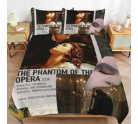 ZRCLXLVU The phantom of the opera Flexible Fit Bedding Ready Stitch Line Wrinkle Free Soft Zipper Duvet Cover Sets Use Case