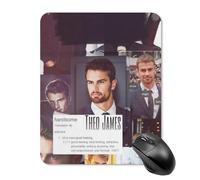 ZRCLXLVU Theo actor james Rubber Coating Non-Slip Mouse Pad Design Study Anti-Slip Use Stable Tasks Home