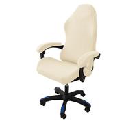 ZRCYXDW Gaming Chair Cover Stretch, Ergonomic Computer Chair Slipcover With Armrest Covers Removable Gaming Chair Seat Cover For Office Chair Armrest Chair-Beige-Large