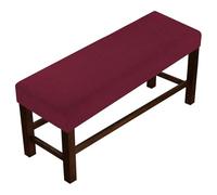 ZRCYXDW Stretch Dining Bench Cover-Wine Red-Medium