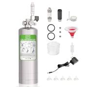 ZRDR 4L Co2 Generator System with Dual Gauge Display Pressure Gauge,DIY Co2 Generator System Kit, Automatic Pressure Relief Valve Bubble Counter for Plants Aquarium, Stable Output