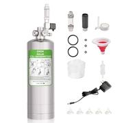 ZRDR 4L Co2 Generator System with Dual Gauge Display Pressure Gauge,DIY Co2 Generator System Kit, Automatic Pressure Relief Valve Bubble Counter for Plants Aquarium, Stable Output