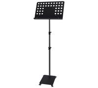 Zreephy Professional Orchestra Sheet Music Stand with Wheels - Tall Metal Music Book Stand Cell Phone Tablet Holder For Piano Keyboard Wind String Instruments Players - Adjustable Height 35.8"~78"