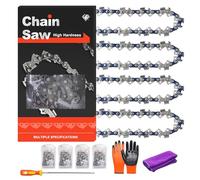 Zreneyfex 4Pcs 20 Inch Chainsaw Chain, 3/8" Pitch .050" Gauge 72 Drive Links, Replacement for Husqvarna 455 (Rancher) 460 (Rancher), Replacement for Stihl MS311 MS391 and More