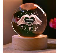 ZRENJHUS 3D Heart Sign Crystal Ball 60mm Love Gift Thanks Gifts Encourage Gift Christmas Thanksgiving Birthday Day’s Gifts