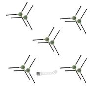 ZRF For Lefant M210 M210S M210B M213 Robot Vacuum Cleaner, 10 Side brushes + 1 Cleaning Brush