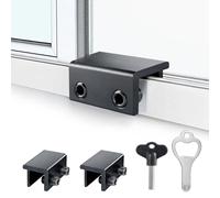 ZRFCXE Window Locks (2 Sets), Window Locks for Up and Down Windows, Sliding Window Locks, Window Locks for Horizontal Sliding Windows, Child Proof Window Locks Security, Adjustable Window Stoppers