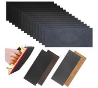 zrfgbxim 120 To 3000 Assorted Grit Sandpaper, 42 Pcs Wet and Dry Sandpaper, Fine Abrasive Sand Paper, Sanding Sheets Sanding Paper for Automotive Car Sanding Wood Furniture Finishing Polishing, 3.6x9"
