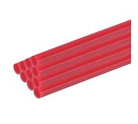 ZRHMCJEN 10 Pcs White Plastic Rods 4 X 250Mm Abs Styrene Round Stick Round Solid Bar DIY Model Fortural Model Making/Red/2/5In * 16In