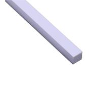 ZRHMCJEN 10Pcs Abs Solid Rods Length 250Mm, White Square Abs Plastic Solid Tube, Diy Material for Model Part Accessories/One Color/3*M