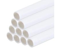 ZRHMCJEN 10Pcs Plastic Model Tube Abs Solid Round Bar 6X500Mm White Easy Processing Fortural Model Making DIY/White/0.39In