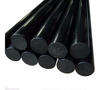 ZRHMCJEN 1Pcs Black Graphite Polytetrafluoroethylene Bar Environment-Friendly DIY PTFE Plastic Rod PTFE Bar/50Cm/15Mm