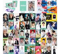 ZRHMCJEN 54-Piece BTS Jungkook, Jimin, Jin, J-Hope, V, Rap Monster, Suga Photo Cards - Bangtan Boys BTS Album Lomo Cards