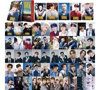 ZRHMCJEN 55Pcs Ateez Cards Ateez Work Album Cards Ateez Merch Photocards Set Kpop Ateez Photo Cards for Fans
