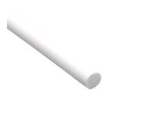 ZRHMCJEN 5Pcs Abs Round Solid Bars, Plastic White Rod Length 250/500Mm, Dia 3 4 5 6 8 10Mm Abs Styrene Plastic Round Bar Rod/One Color/4 * 250Mm