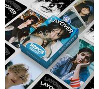 ZRHMCJEN 92 Pieces BTS V Lomo Cards 6 X 9 Cm, Kim Tae-Hyung Photocard Layover Kpop Box Cards Pack for Fans/a