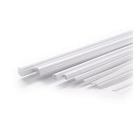 ZRHMCJEN Abs Plastic Bars Rod Round Shape,for Making Manual Sand Table Models,Length 500Mm/Diameter:6Mm(1Pcs)