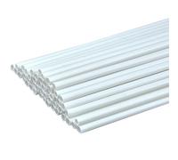 ZRHMCJEN Abs Plastic Pipe Abs Tube Round Plastic Tube Suitable for Mechanical Models, 25Cm Long, 50Pcs/One Color/Diameter:2Mm