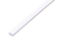 ZRHMCJEN Abs White Square Plastic Rod Stick, Forture Model Making Model Material DIY Accessories Cutting Supplies 50Pcs/M*250Mm 10Pcs
