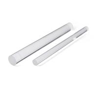 ZRHMCJEN Acrylic Rod Model Material Cplastic Stic500Mm Length DIY Decorations 2Pcs Plastic Rods/One Color/20Mm