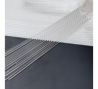 ZRHMCJEN Acrylic Rods,Acrylic Cakesicle Stic100Pcs Colorful Transparent Acrylic Round Rod, Acrylic Sticfor Cake Pops/C/3 * 100Mm